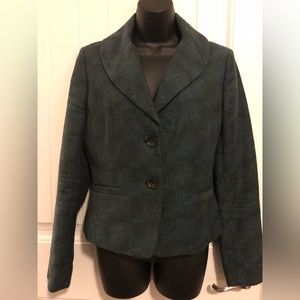 Ann Taylor Dark Forest Green Suit Jacket